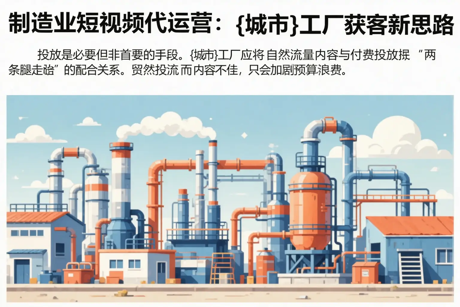 制造业短视频代运营：林芝工厂获客新思路