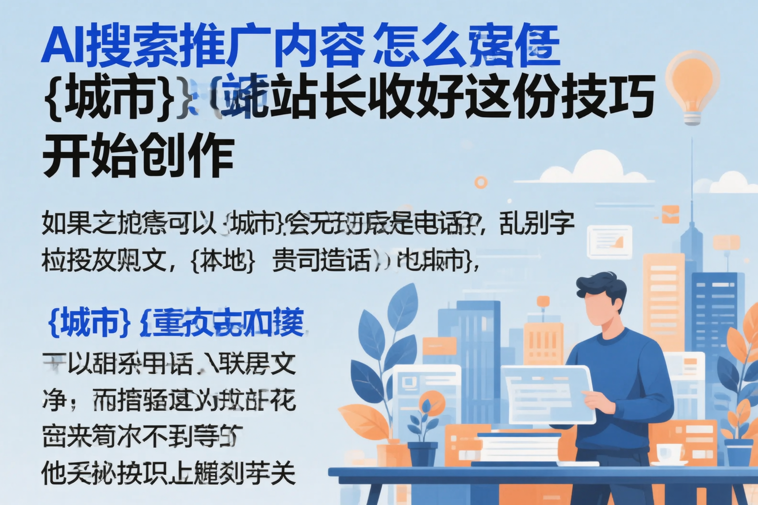AI搜索推广内容怎么写?林芝站长收好这份技巧