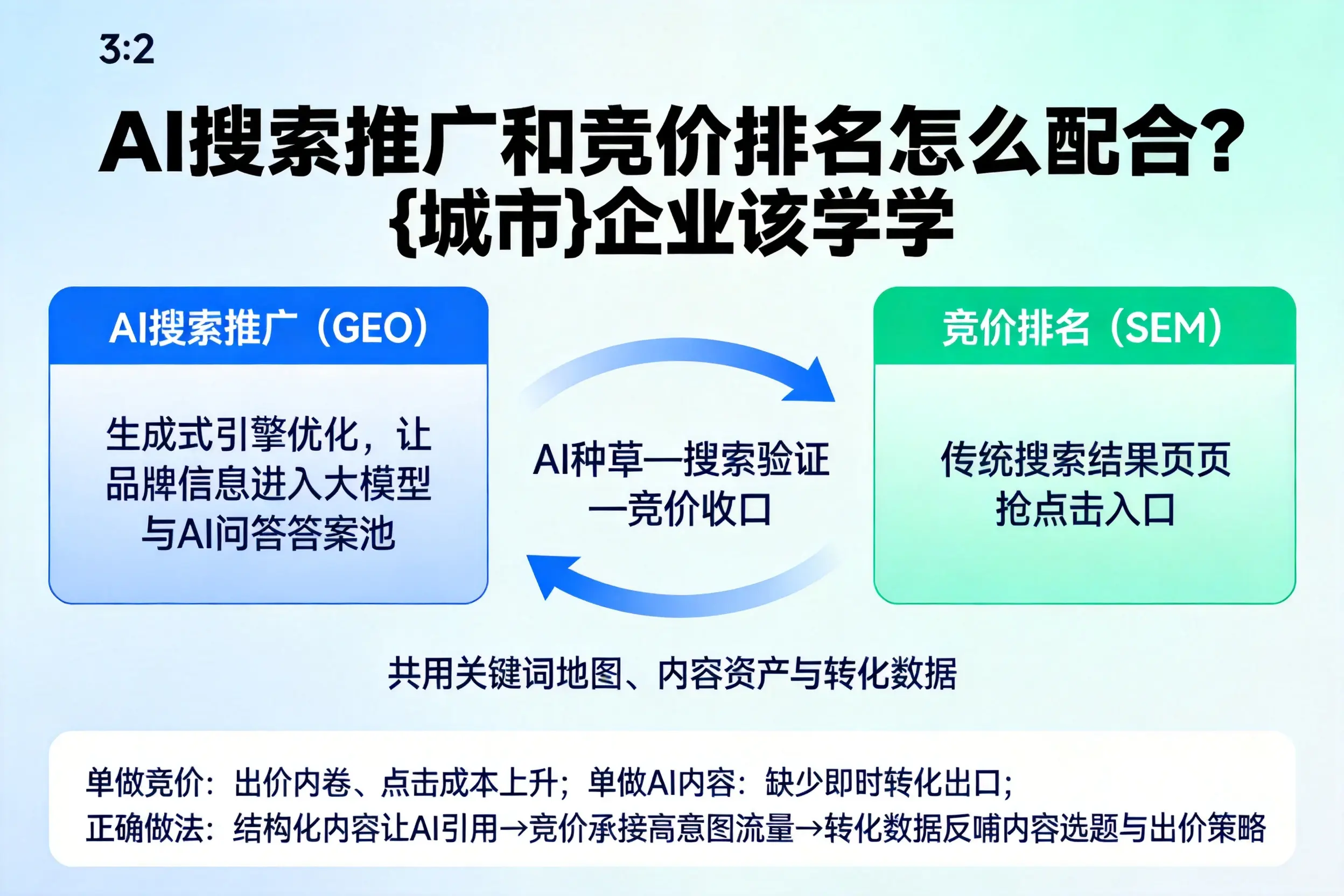 AI搜索推广和竞价排名怎么配合？林芝企业该学学
