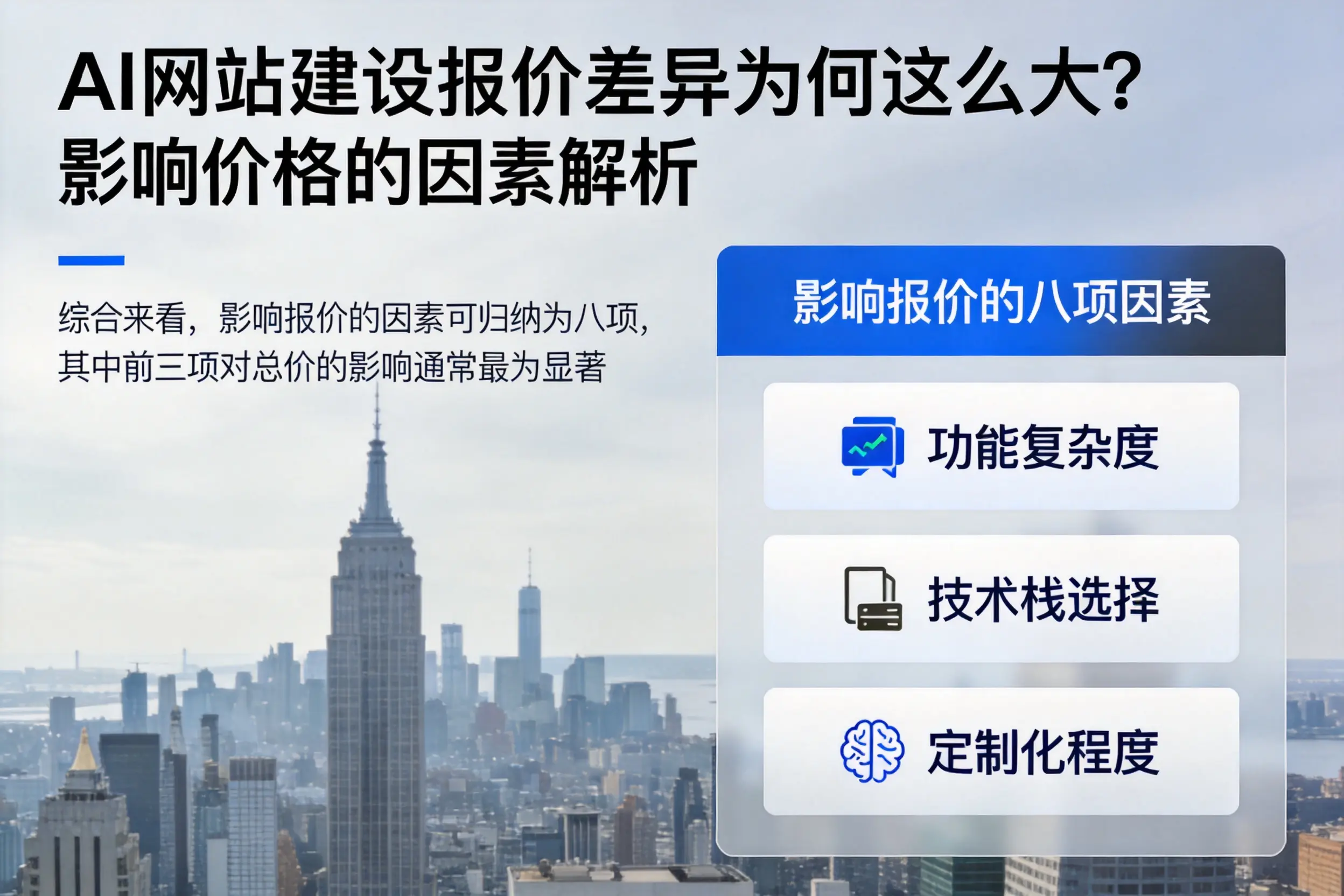 林芝AI网站建设报价差异为何这么大？影响价格的因素解析