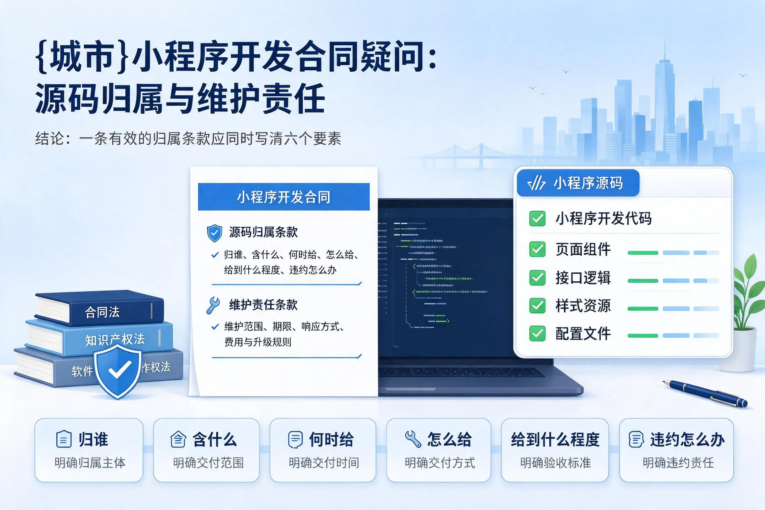 林芝小程序开发合同疑问：源码归属与维护责任