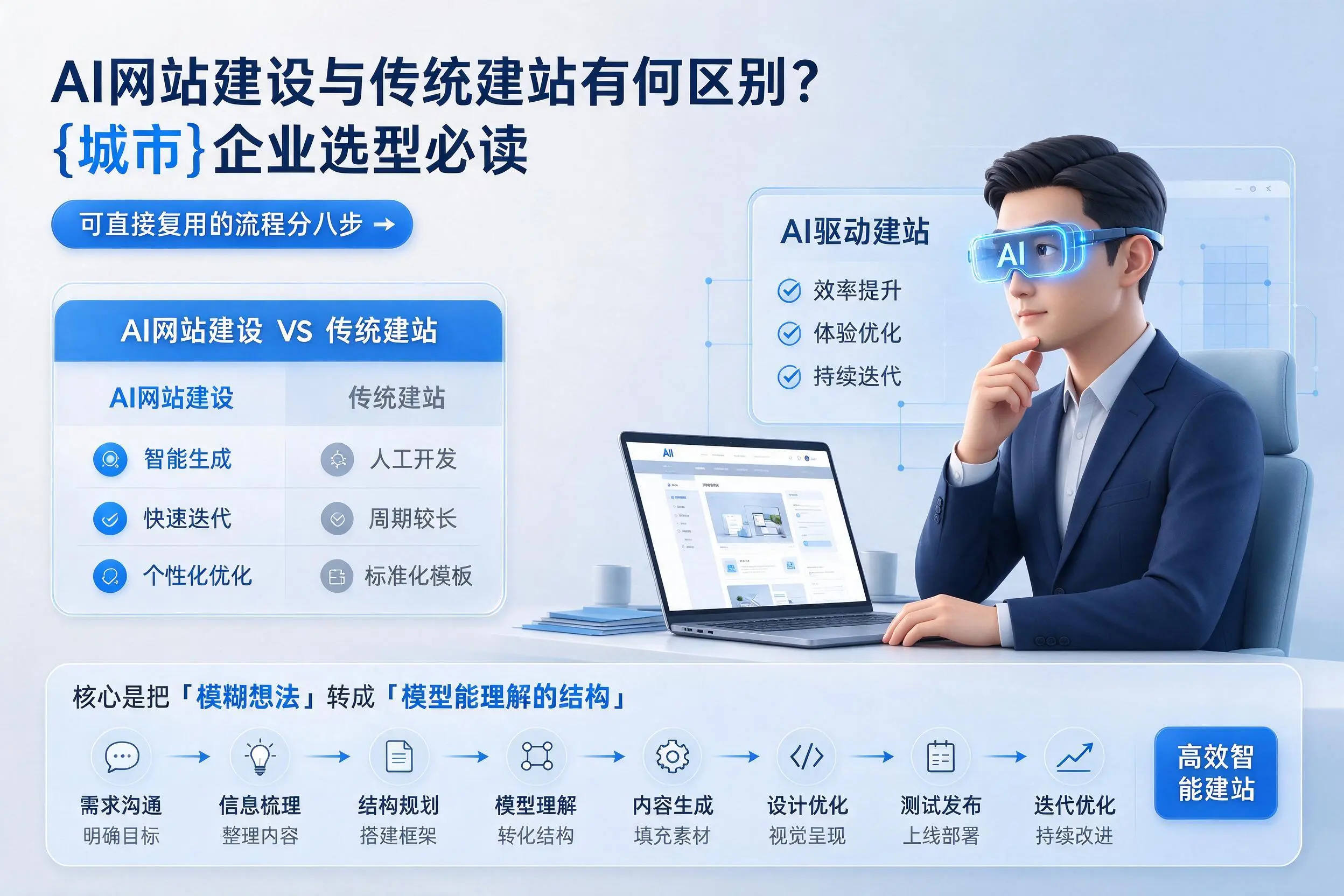 AI网站建设与传统建站有何区别？林芝企业选型必读
