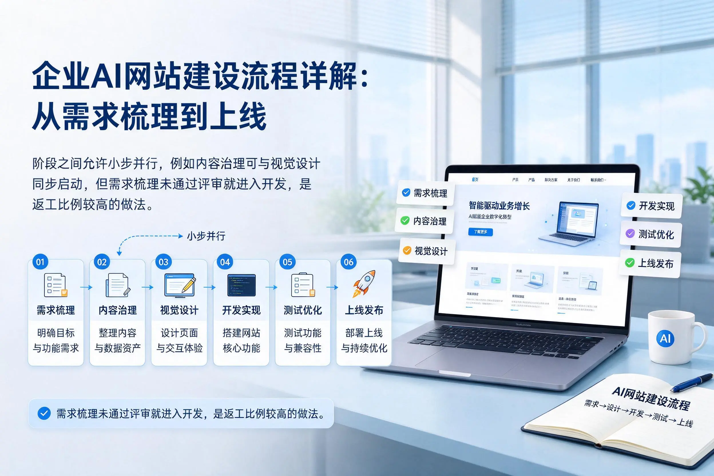 林芝企业AI网站建设流程详解：从需求梳理到上线