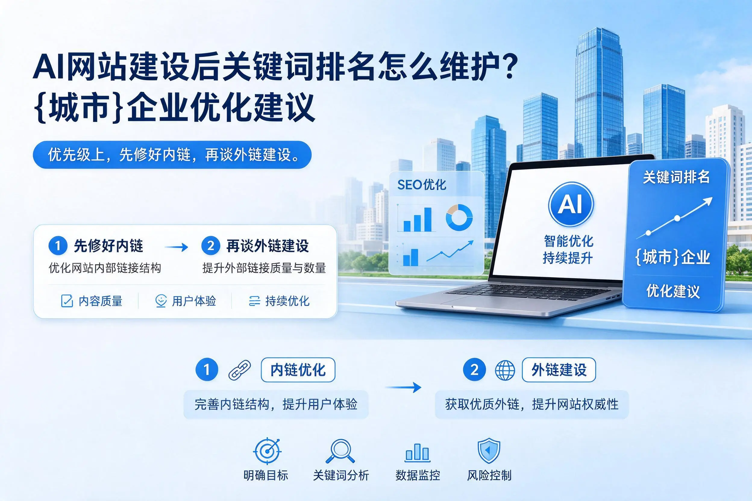 AI网站建设后关键词排名怎么维护?林芝企业优化建议