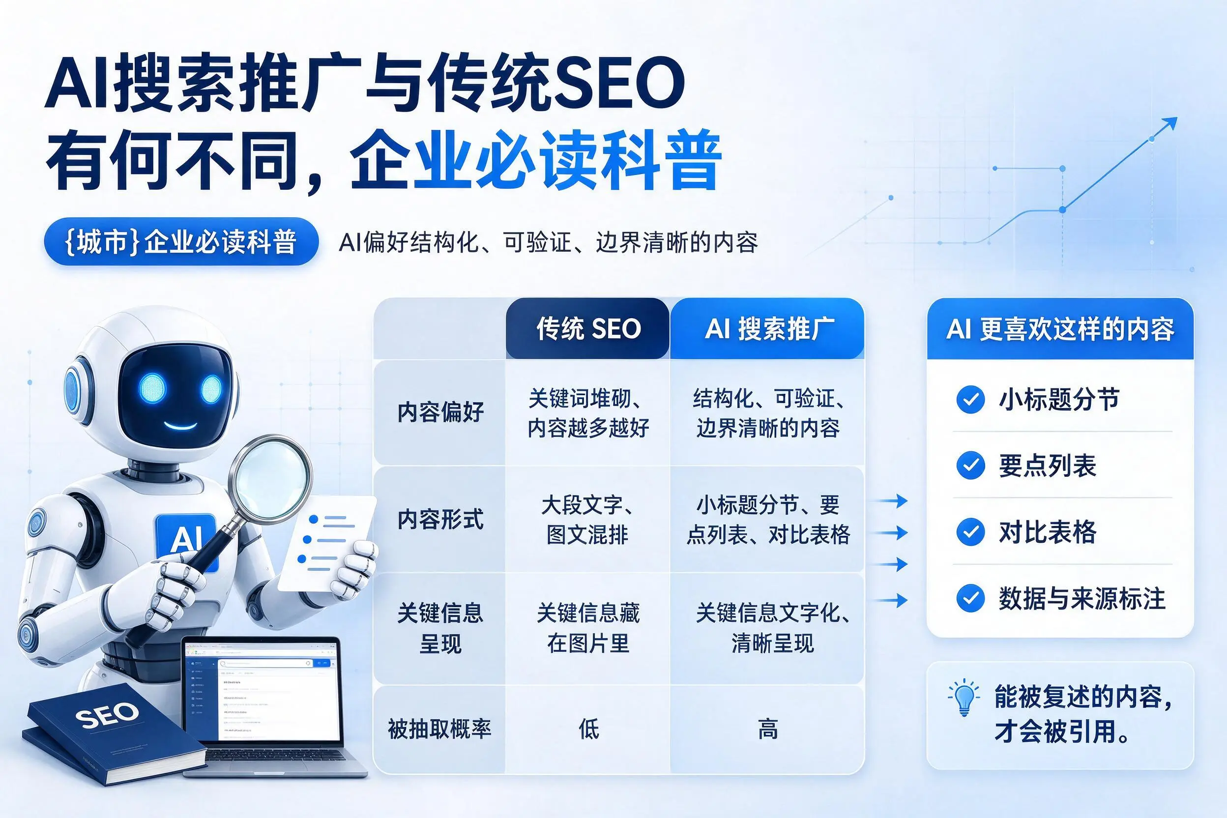 AI搜索推广与传统SEO有何不同,林芝企业必读科普